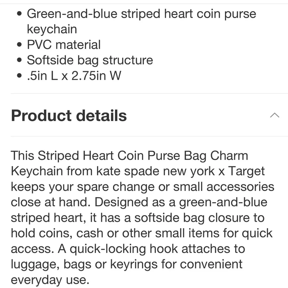KATE SPADE Heart Coin Purse